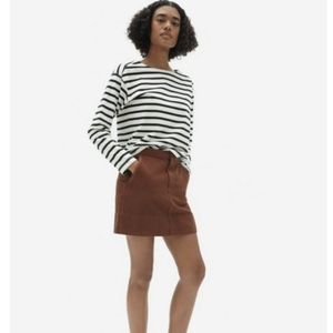Everlane Canvas Stamp Skirt Rosewood SZ. 10